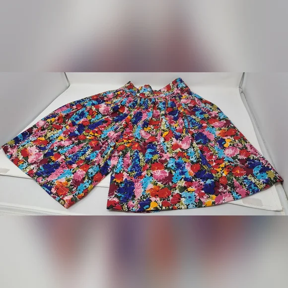 NWOT 90s Reitmans Easywear Women's Shorts Skirt Skorts Colorful Floral Large - Picture 11 of 14